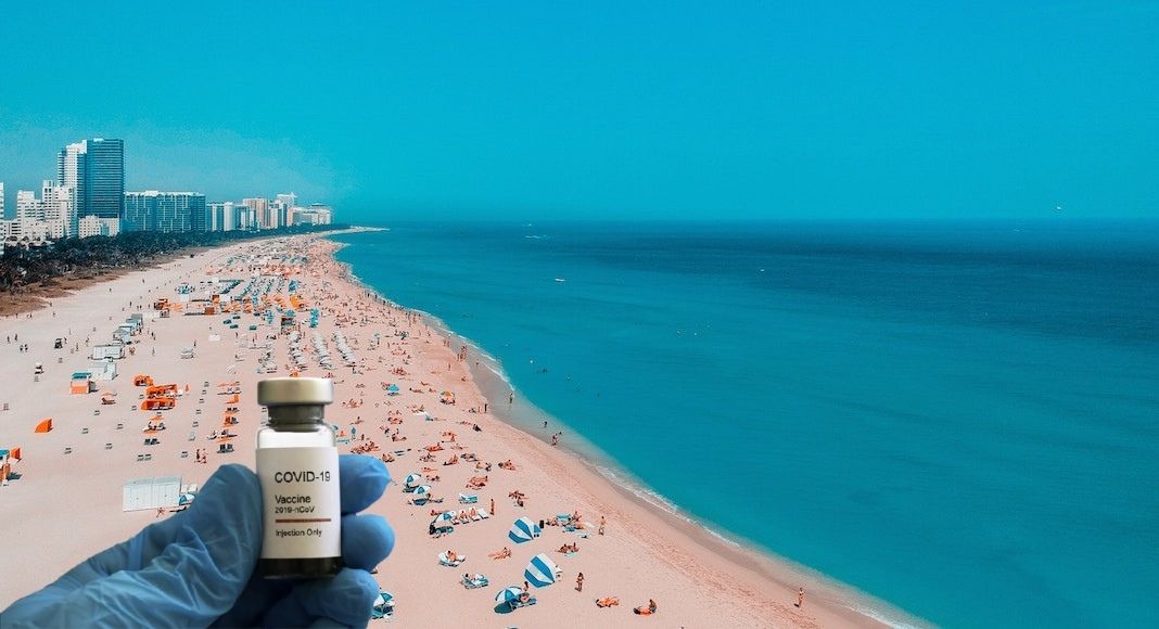 Vacunas y playa: el furor por los tours de vacunas a Miami llegó a Funes